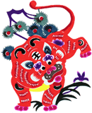 Paper-cut Chinese zodiac – tiger