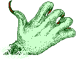 green hand